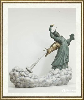 陈文令_自由女神与金牛 Statue of Liberty and the Golden Bull